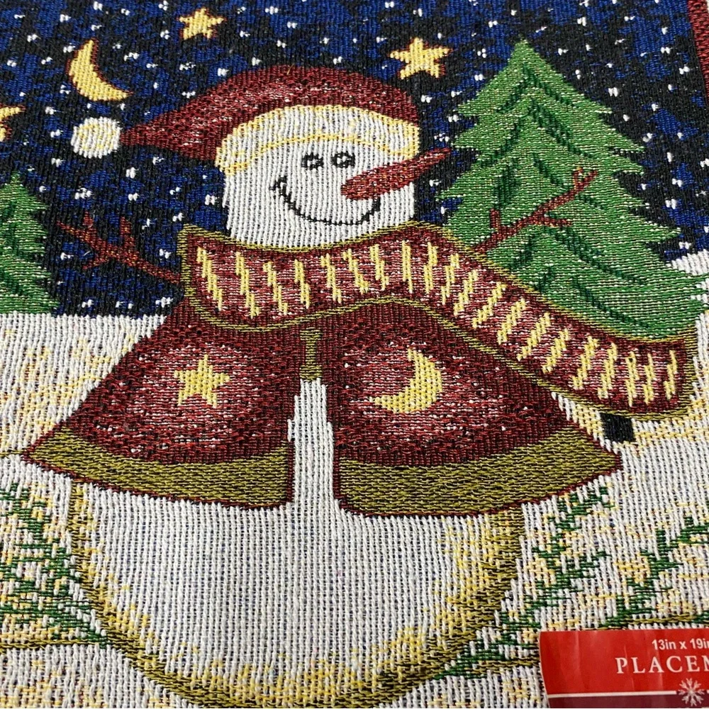 Snowman placemats vintage 13